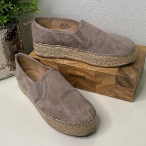 Sam‎ Edelman Carrin Espadrille Platform Slip On Sneakers Shoes Taupe Size 8M